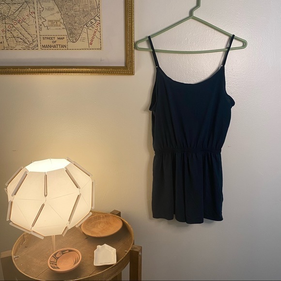 Divided‎ Strappy Dark Green Romper Size Small - Picture 1 of 6